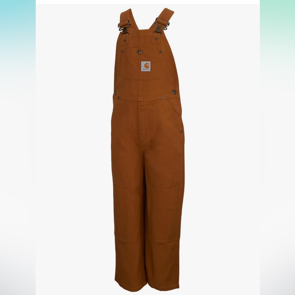 Boys 5t Carhartt Canvas brown overalls